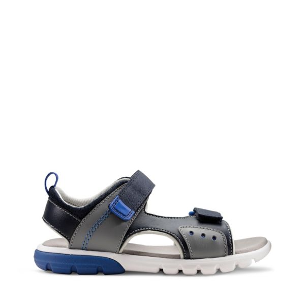 Clarks Girls Rocco Tide Kid Casual Shoes Navy | USA-986271